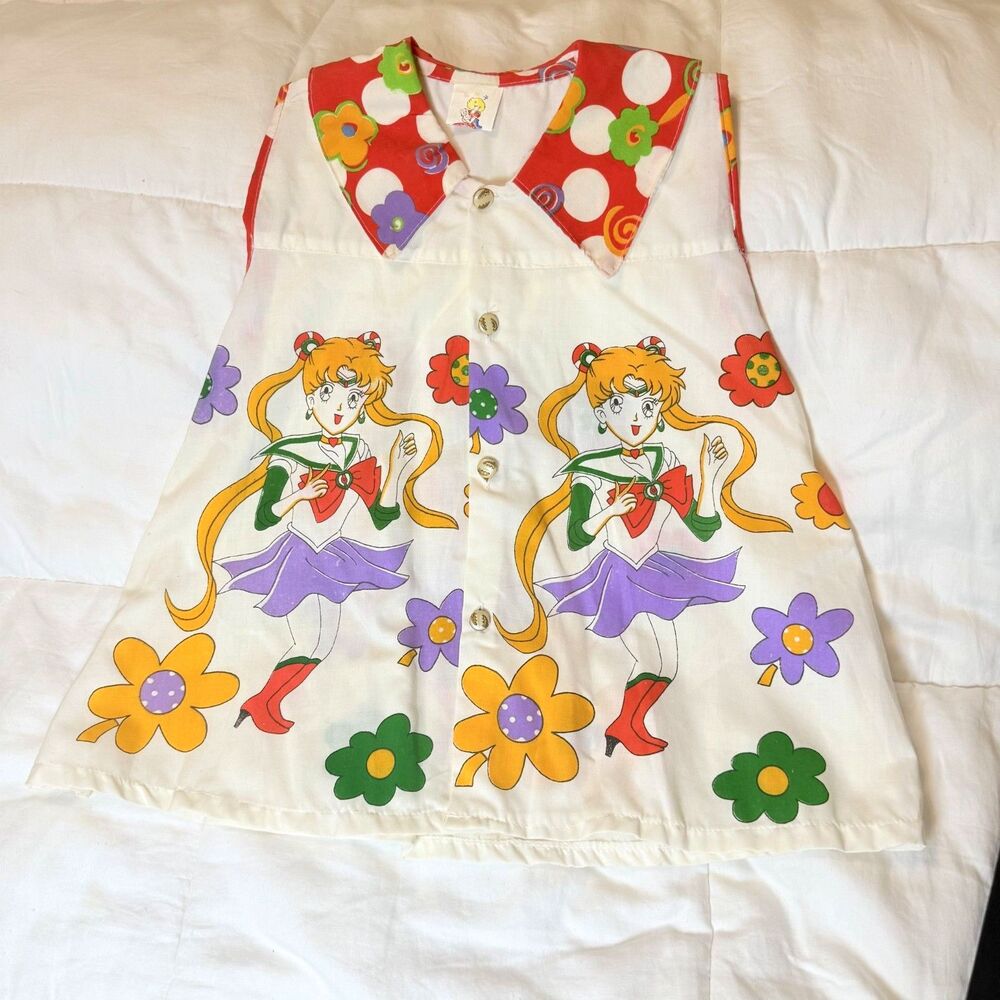 NWT Vintage Bootleg Anime Sailor Moon Kids Novelty Shirt